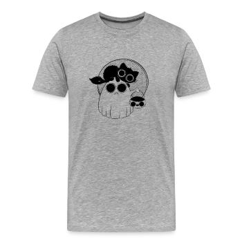 Sweet or sour - Men's Premium Organic T-Shirt - heather grey - Front - Damien (186cm)