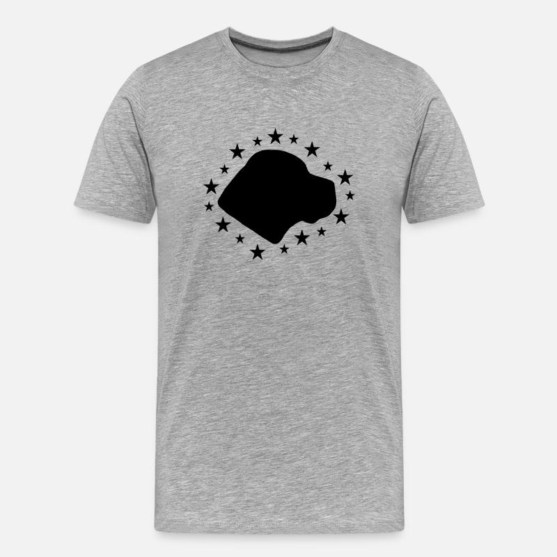 Cane Corso - Männer Premium Bio T-Shirt - Grau meliert