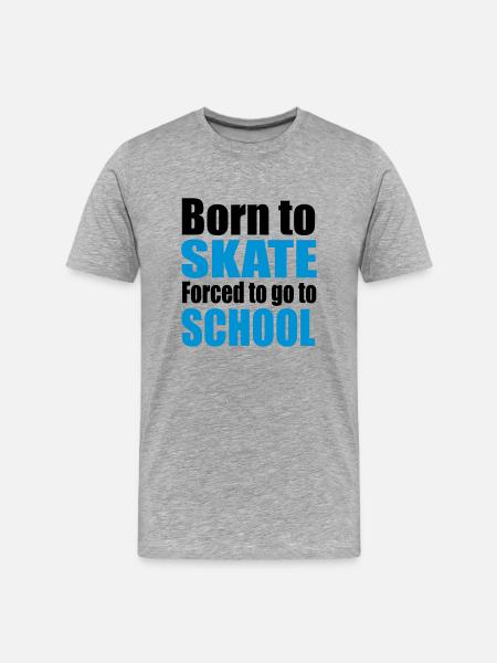 skateboard - Men's Premium Organic T-Shirt - heather grey