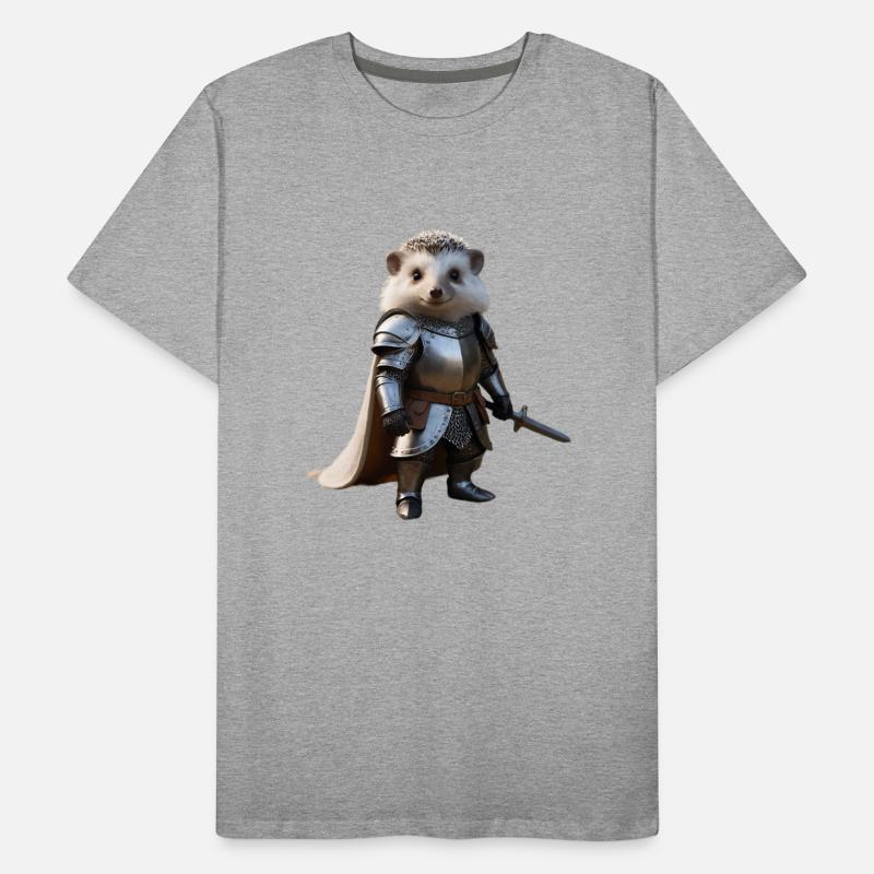 hérisson chevalier épée 2 T-shirt bio Premium Homme