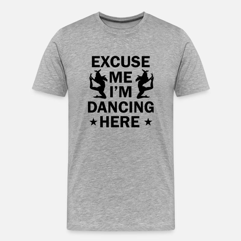 Dancing Dance Music - Männer Premium Bio T-Shirt - Grau meliert
