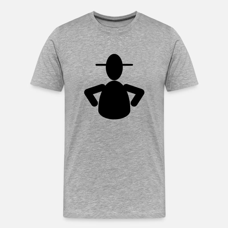 Sergeant - Männer Premium Bio T-Shirt - Grau meliert