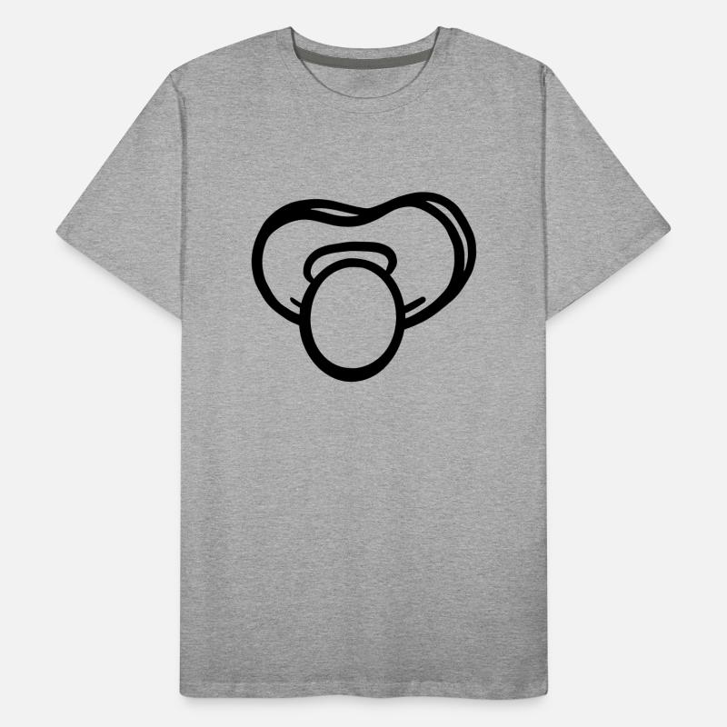 Schnuller Vector Männer Premium Bio T-Shirt
