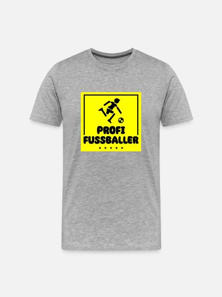 Professional Soccer - Men's Premium Organic T-Shirt - heather grey