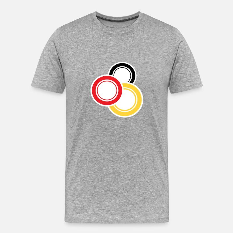 DL4 - Männer Premium Bio T-Shirt - Grau meliert