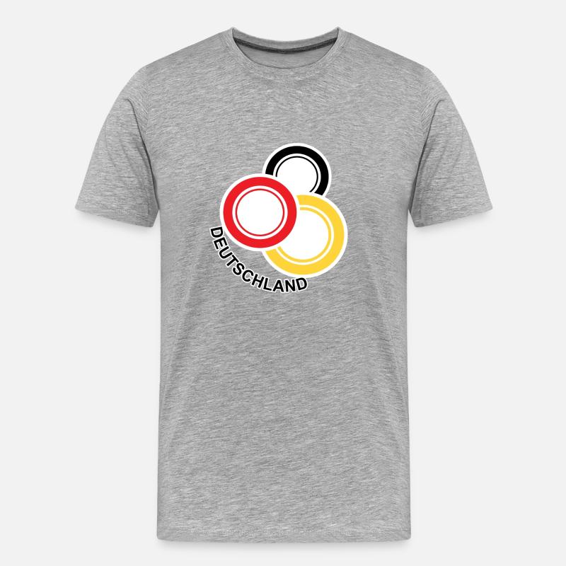 DL4 - Männer Premium Bio T-Shirt - Grau meliert