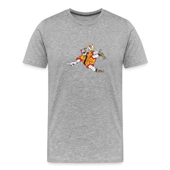 Football, Wiltsch, Suisse, Sport, Cool, - T-shirt bio Premium Homme - gris chiné - Devant - Damien (186cm)