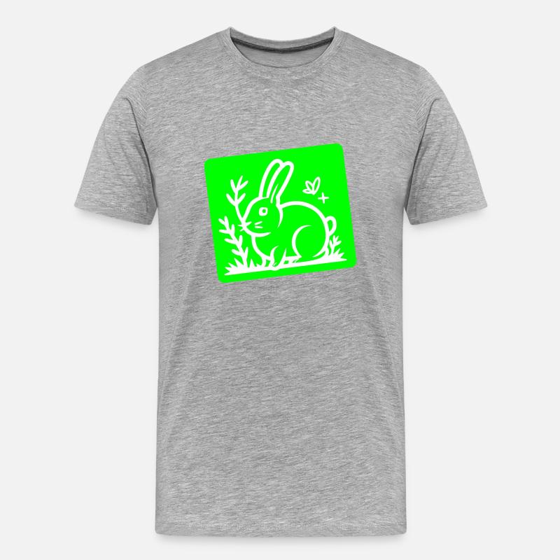 Easter Bunny Easter - Men's Premium Organic T-Shirt - heather grey