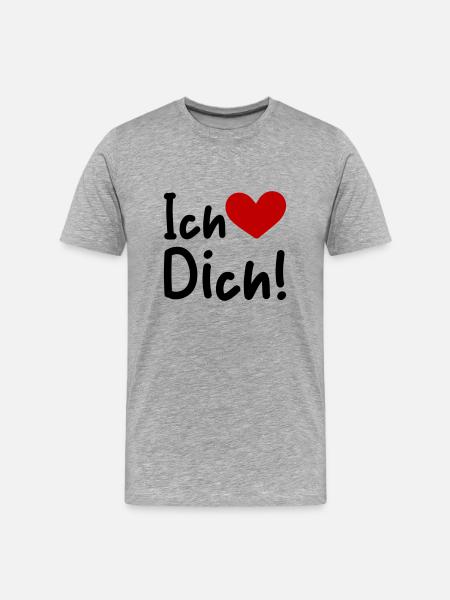 I Love You Saying - Men's Premium Organic T-Shirt - heather grey
