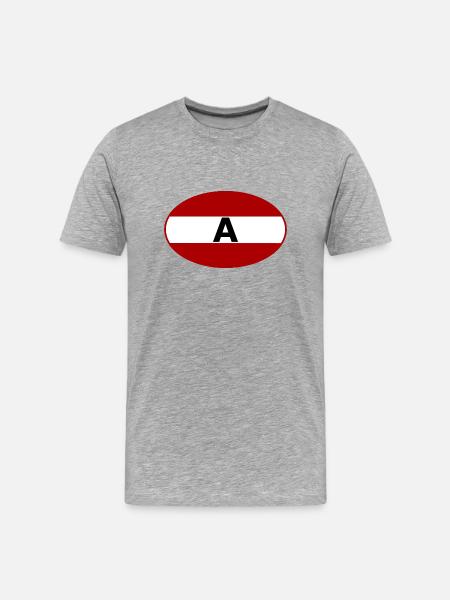 Car Stickers Austria - Men's Premium Organic T-Shirt - heather grey