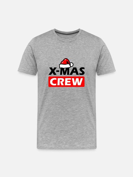 Christmas Crew Christmas Party - Men's Premium Organic T-Shirt - heather grey