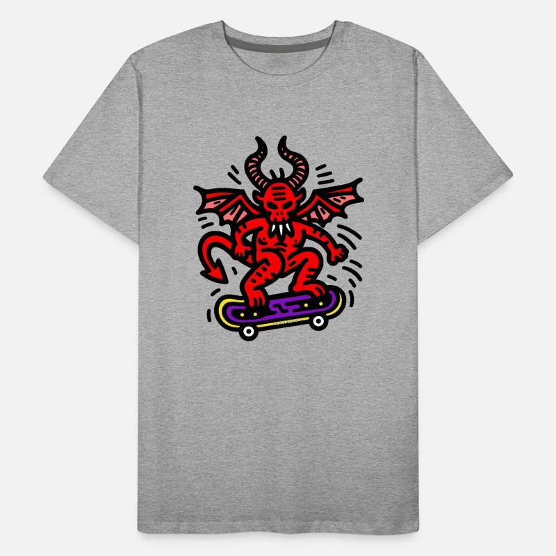 Devil Skateboard Men's Premium Organic T-Shirt