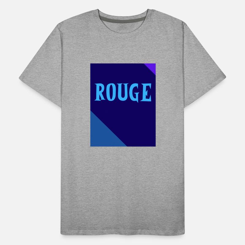 RED Rectangle Triangle Chalkboard Men's Premium Organic T-Shirt