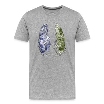 Pen - Men's Premium Organic T-Shirt - heather grey - Front - Damien (186cm)