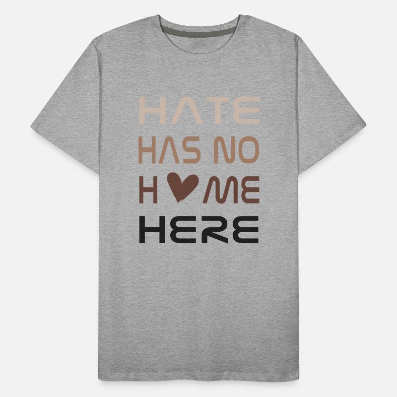 Hate has no home here Männer Premium Bio T-Shirt