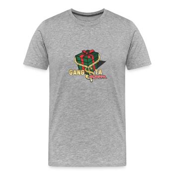 Gangsta Rap Wrappa Gangster cadeau de Noël - T-shirt bio Premium Homme - gris chiné - Devant - Damien (186cm)