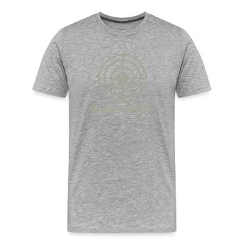 Gruppentherapie! - Männer Premium Bio T-Shirt - Grau meliert - Vorne - Damien (186cm)