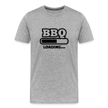 BBQ Loading - T-shirt bio Premium Homme - gris chiné - Devant - Damien (186cm)