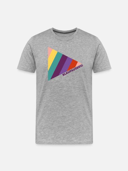Blaupause bunt - Männer Premium Bio T-Shirt - Grau meliert