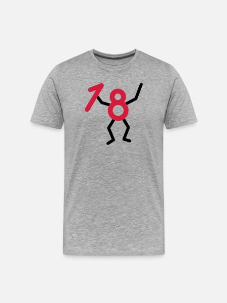 Endlich18! - Men's Premium Organic T-Shirt - heather grey