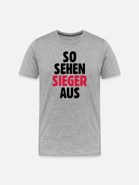 What winners look like - Men's Premium Organic T-Shirt - heather grey
