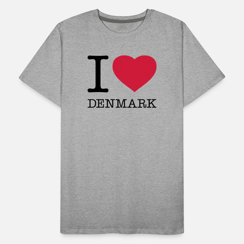 J’AIME LE DANEMARK Dänemark T-shirt bio Premium Homme