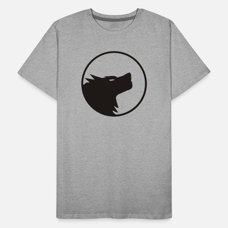 wolf T-shirt bio Premium Homme