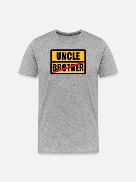 Brother - Uncle - Men's Premium Organic T-Shirt - heather grey