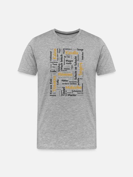 Ruhrpott - Männer Premium Bio T-Shirt - Grau meliert
