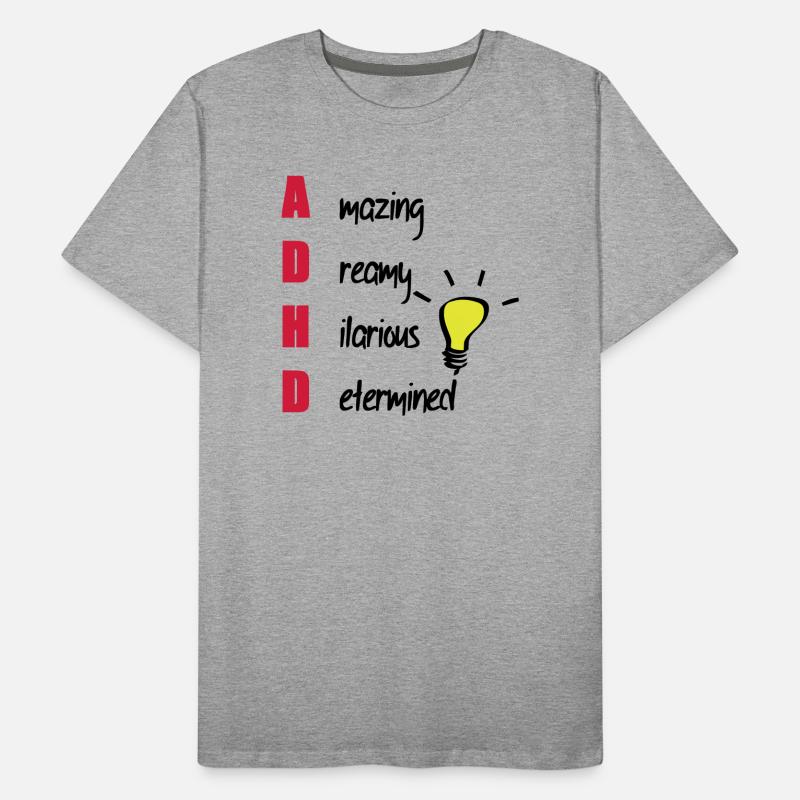 ADHD Men's Premium Organic T-Shirt