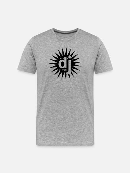 dj_at_work - Men's Premium Organic T-Shirt - heather grey