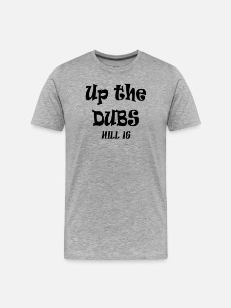Up the Dubs Hill 16 - Men's Premium Organic T-Shirt - heather grey