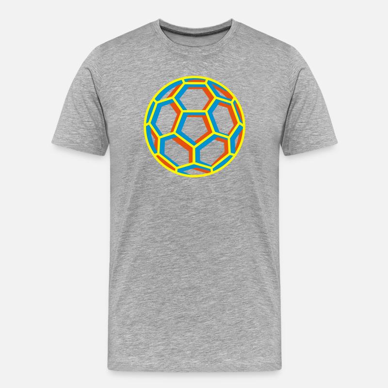 Handball - Männer Premium Bio T-Shirt - Grau meliert