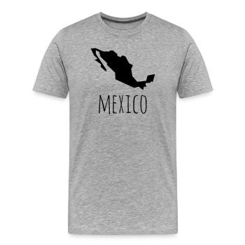 mexico - T-shirt bio Premium Homme - gris chiné - Devant - Damien (186cm)