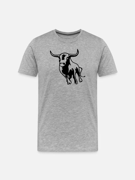 Stier - Men's Premium Organic T-Shirt - heather grey
