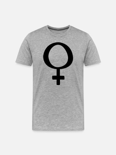Femmes symbole - T-shirt bio Premium Homme - gris chiné
