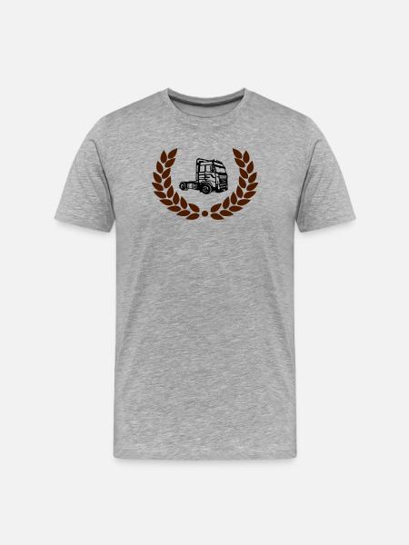 Truck - Men's Premium Organic T-Shirt - heather grey