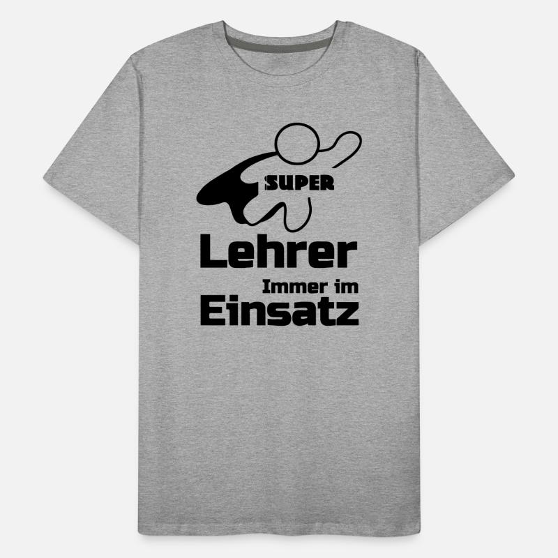 Super Lehrer Geschenk Männer Premium Bio T-Shirt