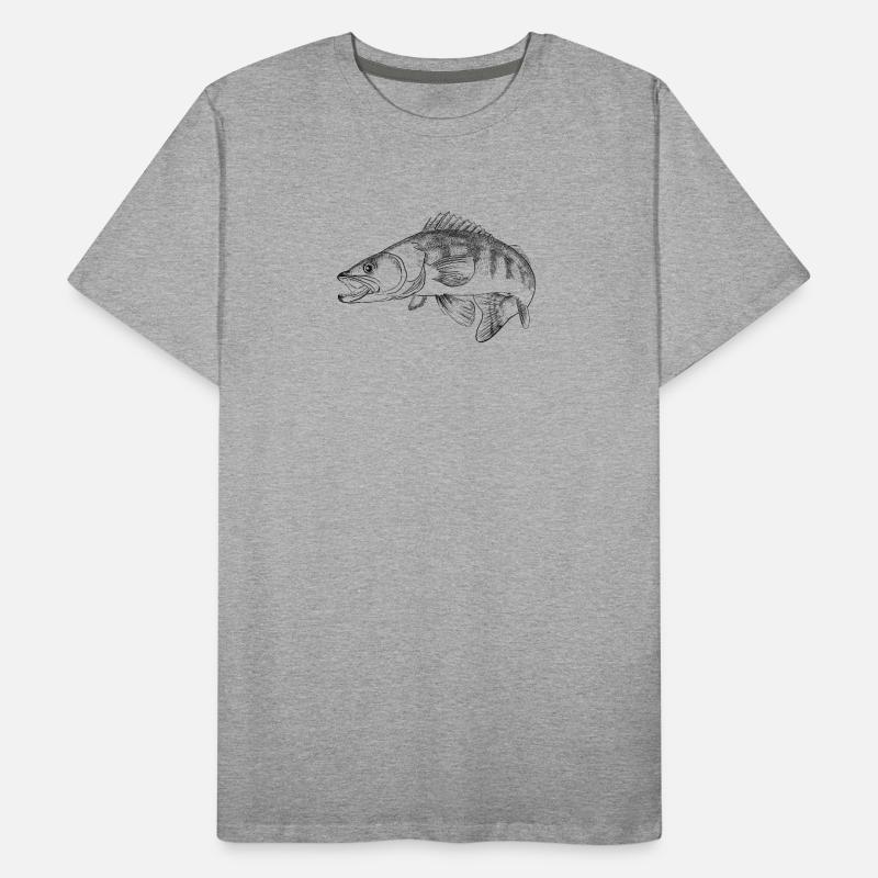 pike-perch T-shirt bio Premium Homme