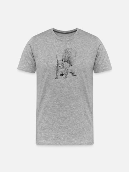 squirrel - T-shirt bio Premium Homme - gris chiné