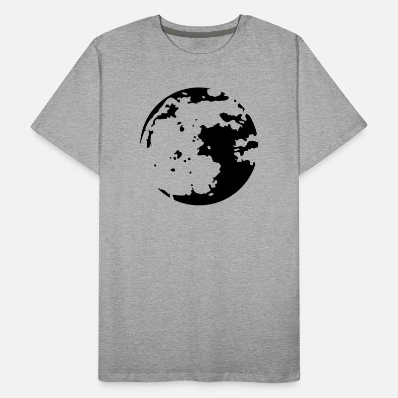 Moon Stencil Men's Premium Organic T-Shirt