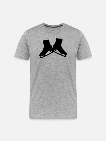 skates - Men's Premium Organic T-Shirt - heather grey