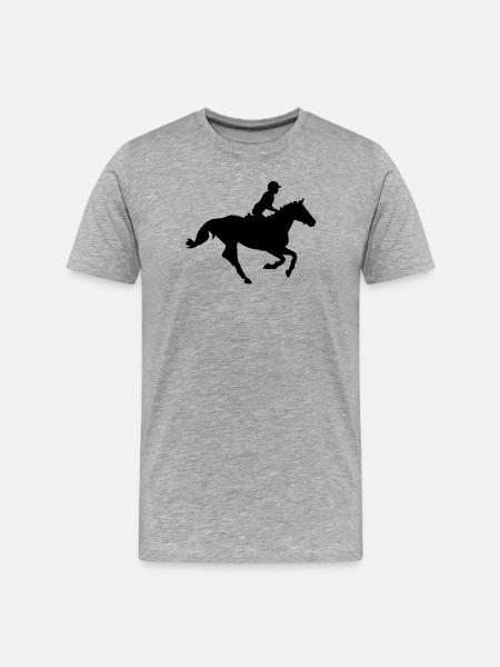 Horse sport - Men's Premium Organic T-Shirt - heather grey