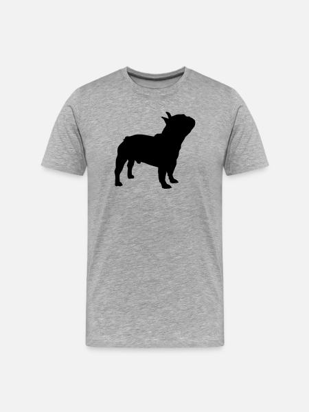 French Bulldog - Men's Premium Organic T-Shirt - heather grey
