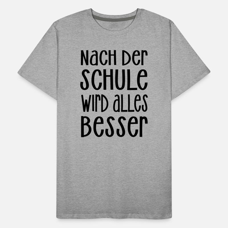 nach der Schule Männer Premium Bio T-Shirt