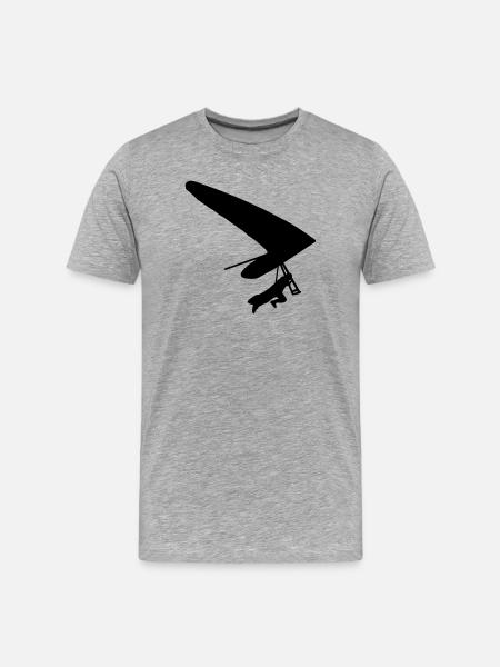 Hang - glider - Men's Premium Organic T-Shirt - heather grey