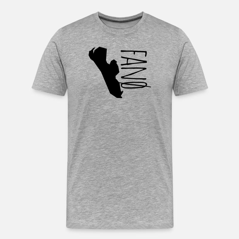 Fanoe - Männer Premium Bio T-Shirt - Grau meliert