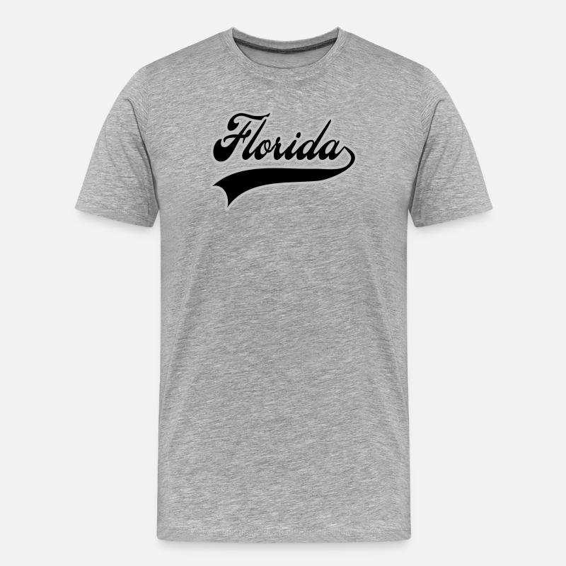 florida - Männer Premium Bio T-Shirt - Grau meliert