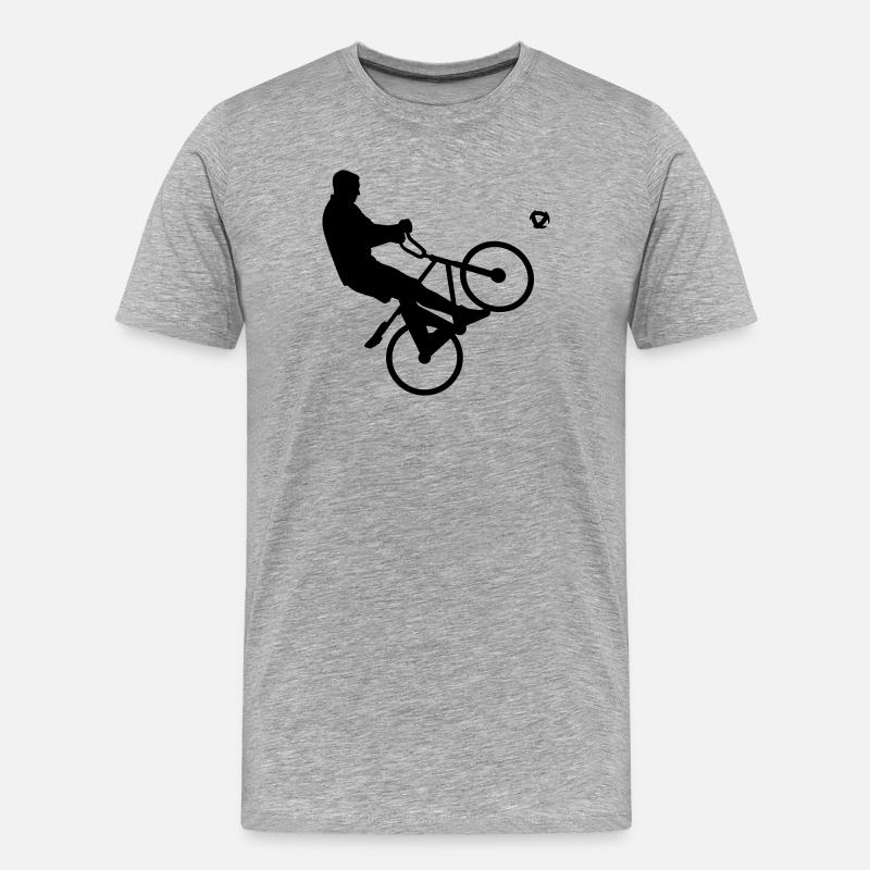 Radball - Männer Premium Bio T-Shirt - Grau meliert