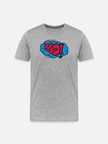 Isso! - Männer Premium Bio T-Shirt - Grau meliert